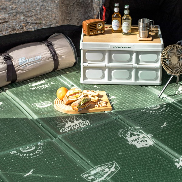 🌞바캉스캠핑특가🌞디자인 캠핑매트 특대형 빈티지캠프 (200x180cm)